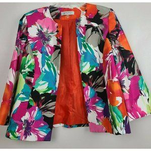 Kasper Multicolor Floral Blazer